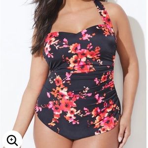 Swimsuits for all Chlorine resistance H-back sarong one piece
